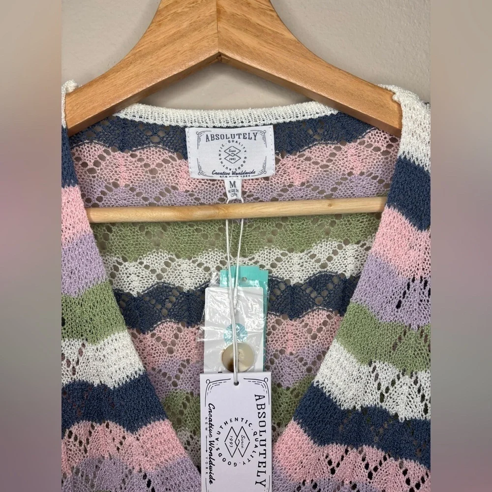 Absolutely Jahkiya Long Sleeves cardigan blue- size medium
